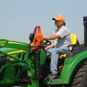 Carrying Chainsaw Securely on Tractor Loader